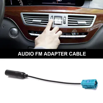 12V otomobil radyosu Anten Adaptör Kablosu Taşınabilir Ses FM Adaptörü Tel Mini Araba Stereo FM Adaptör Kabloları Chrysler Jeep Renault