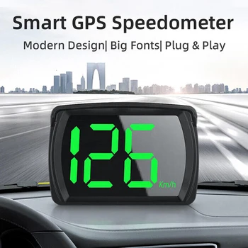 GPS KMH MPH HUD Dijital Kilometre Head Up Display Çift Cips araç elektroniği Aksesuarları Büyük Yazı Tipi Hızı Tüm Arabalar için
