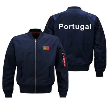 Yeni Portekiz Baskı Bahar Sonbahar Kış En Kaliteli Ceketler Erkekler için Pilot Ceket Ma1 Bombacı Ceketler Giyim Erkek Mont Ceketler