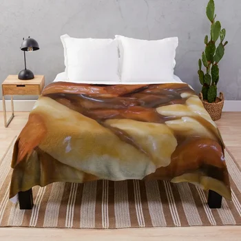 Poutine atmak battaniye tek yumuşak yatak Hairys tasarımcılar battaniye kutusu