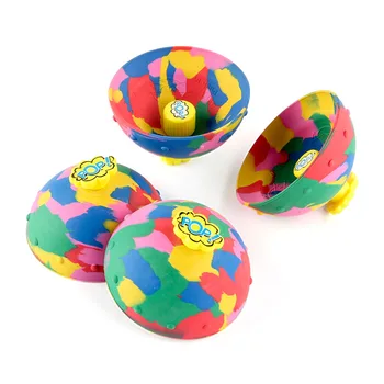 Yarım Yan Zıplatma Kase stres oyuncakları Kamuflaj Sıçrama Topu Pop Up Oyuncak UFO Dönen Oyuncak Stres Giderici Oyuncak Hediye Yetişkin Çocuklar için