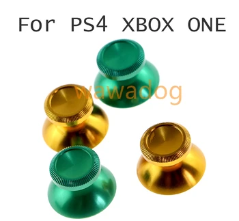16 takım Metal Analog Joystick Thumb Çubuk Kavrama Kapağı PS4 Xbox One Denetleyici Aksesuarları için PS4 Xbox One