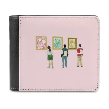 Ferris Bueller En Sanat Müzesi deri cüzdan Erkekler Klasik Siyah Çanta Kredi kart tutucu Moda erkek cüzdanı Ferris Bueller