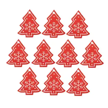 Kapalı Süslemeleri Noel Baubles Ahşap Ahşap Süslemeleri Ev Dekorasyon Noel Süsler Ev Ürünleri