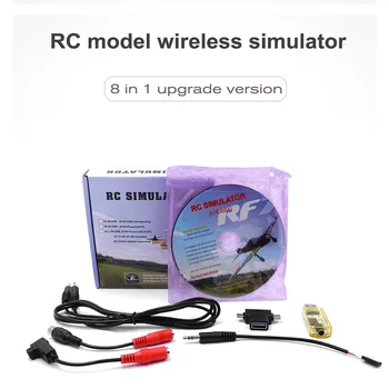 RC Simülatörü Uçuş Kablosuz USB RealFlight Freerider 8 in 1 Flysky i6x FUTABA Radyolink AT9s AT10 RC Helikopter Verici