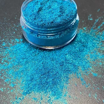 Kozmetik Sınıf Mavi Renkler Shift Didmond pigment tozu Epoksi Reçine Dudak Parlatıcısı, Sabun Yapımı, banyo bombası, Göz Farı Makyaj
