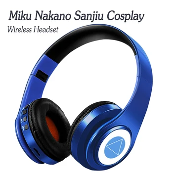 Sanjıu Anime Cosplay Kulaklık Miku Nakano Japon Karakter Ses Kablosuz Ses Kulaklık mikrofonlu kulaklık Hediye