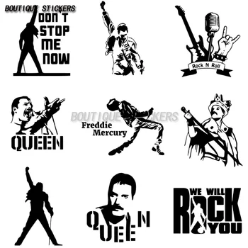 Freddie Mercury Kraliçe Bant Araba Çıkartmaları Kişiselleştirilmiş ve Şık Motosiklet tekerlekli çanta Çıkartmalar