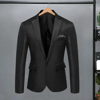 Hafif Ceket Erkek Takım Elbise Ceket Zarif erkek Slim Fit Düğün Takım Elbise Ceket Resmi İş Tarzı Tek Düğme Hırka