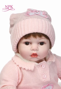 NPK Son yeni 50 cm Silikon Reborn Boneca Realista Moda Bebek Bebekler Prenses Çocuk Doğum Günü hediyesi Bebes Reborn Bebekler