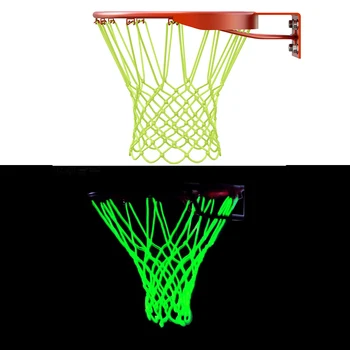 Aydınlık Standart basketbol potası ağı Dayanıklı Karanlıkta Parlayan Floresan basketbol potası Ağları İle Hediye için Açık Spor Ağları