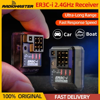 Stokta RadioMaster ER3C-ı ExpressLRS 2.4 GHz PWM Alıcı ER3Cı 2.4 G 3CH ELRS RX Dahili Anten RC FPV Araba Tekne Kamyon