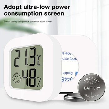 Yeni Akıllı Termometre Higrometre LCD Dijital Kapalı Oda Elektronik Sıcaklık Nem Ölçer Sensörü Ölçer Ev Hava İstasyonu