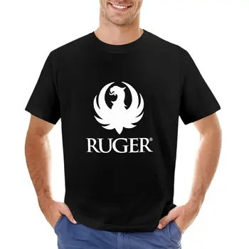 Ruger T-Shirt ağır ter kısa kollu tee boşlukları erkek grafik t-shirt hip hop