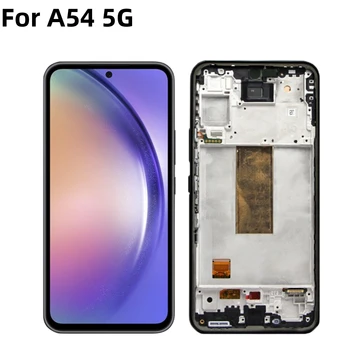 OLED LCD ekran samsung için yedek Galaxy A54 5G SM-A546B 2023 Telefon Ekran Meclisi LCD Dokunmatik Ekran Dijital Montaj