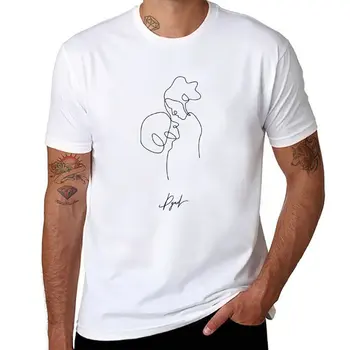 İndirim Dyad: Sürekli Çizgi Çizim T-Shirt komik t shirt yüce t shirt anime giyim t shirt erkek