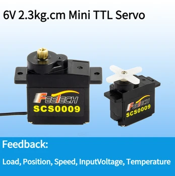 6V 2.3 KG Mikro Mini 9g Metal Dişli TTL Seri Veri Yolu Servo Akıllı Geribildirim İle 300 derece 0.1 s Yüksek Hızlı Robotik Servo Motor SCS009