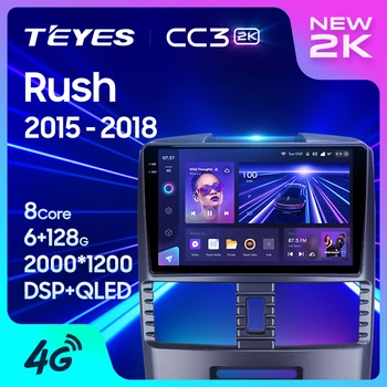 TEYES CC3L CC3 2K Toyota Rush 2015 - 2018 İçin Sağ el sürücü Araba Radyo Multimedya Video Oynatıcı Navigasyon stereo GPS Android 10 Hiçbir 2din 2 din dvd