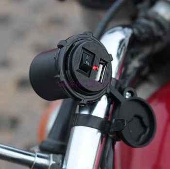 DHL veya Fedex tarafından 200 adet yeni Motosiklet Su Geçirmez USB Şarj Adaptörü Elektrikli Bisiklet Gidon Güç Kaynağı Portu Telefon gps