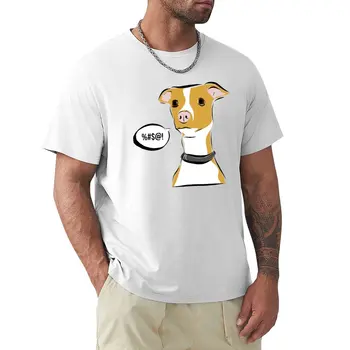 Kötü ağız küçük köpek kısa kollu t-shirt kısa tişört erkek giysileri