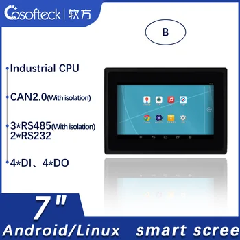 Cosofteck-RK3570B 7 inç 1024*600 Android Linux endüstriyel ekran ctp rtp tablet akıllı ekran ile wifi bluetooth ve can Dİ YAPMAK