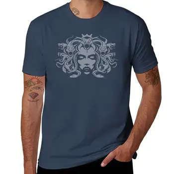 Yeni Medusa T-Shirt vintage giyim yaz üstleri düz tişört erkek giyim