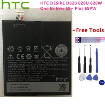 HTC Orijinal Yedek B0PJX100 2800mAh HTC için pil DESİRE 728 D828 828U 828W E9 E9+ Pil 2800mAh + Hediye Araçları + Çıkartmalar