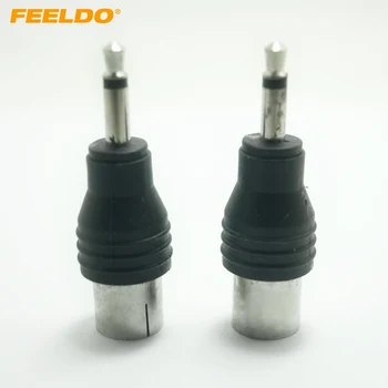 FEELDO 2 Adet Araba Oto Motor 3.5 mm TRS IEC Konektörü (Dişi) adaptör fişi # CT1547